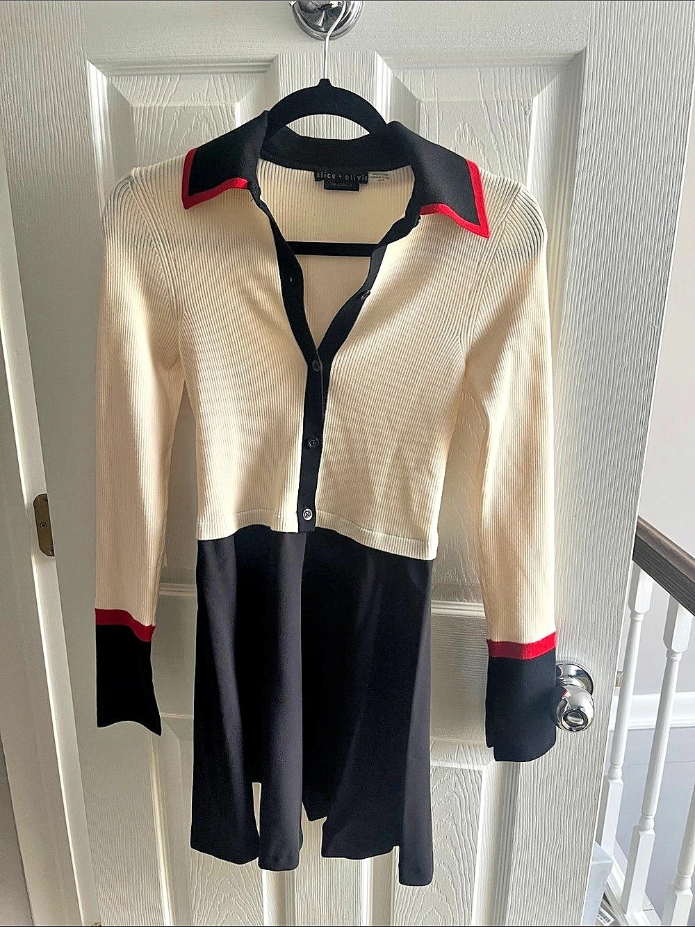 alice + olivia Color Block Mini Dress Size XS Like New